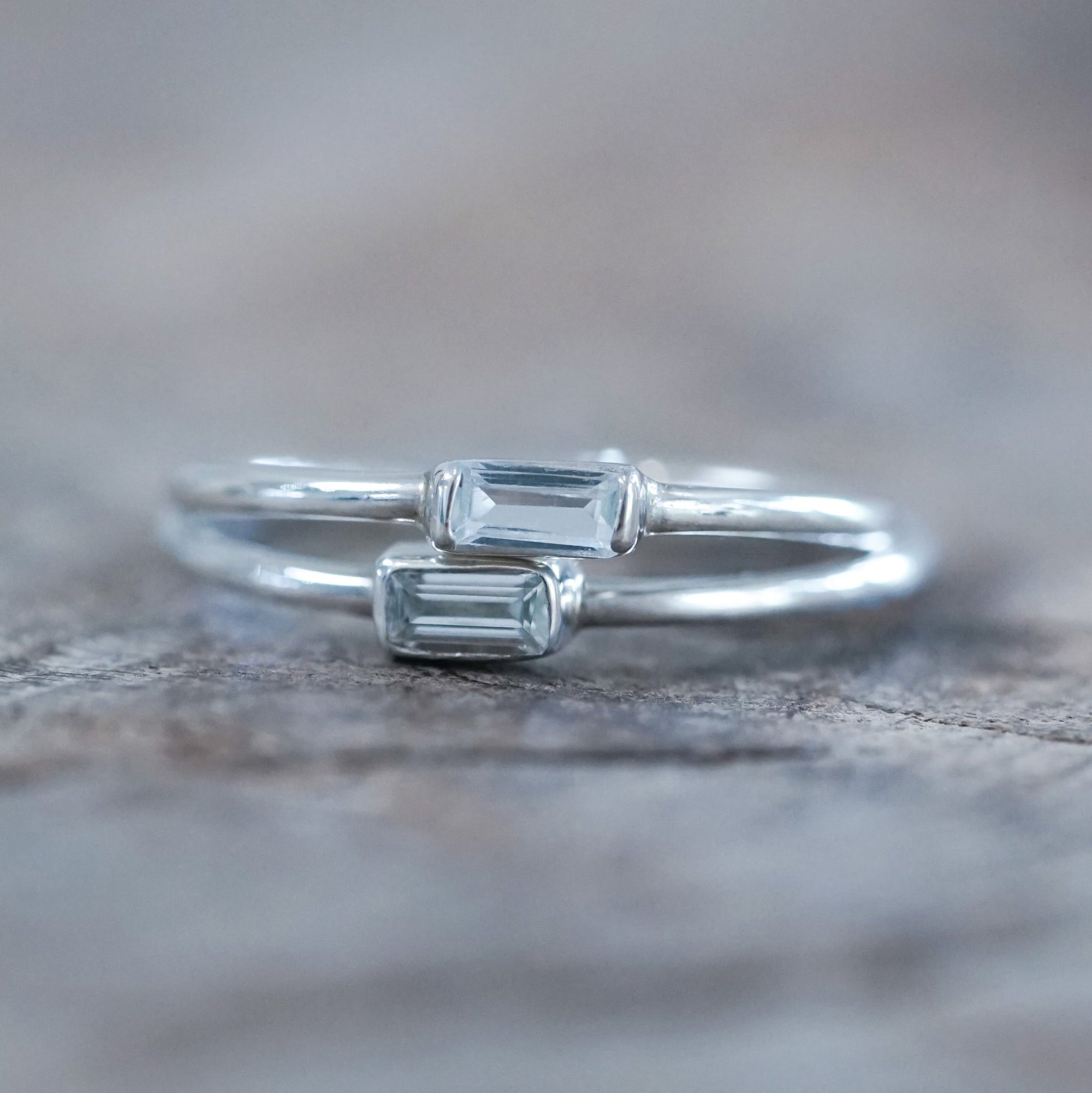 Dainty Aquamarine Ring - Gardens of the Sun | Ethical Jewelry
