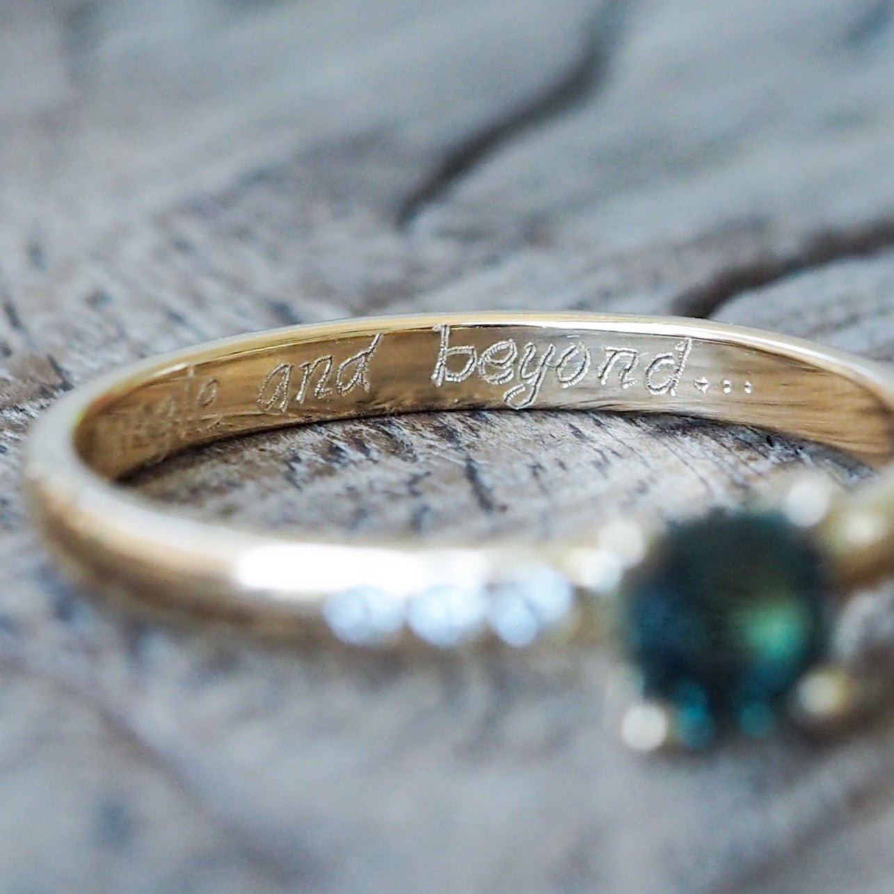 Ring Engraving - Handwritten Inscription - Gardens of the Sun | Ethical Jewelry